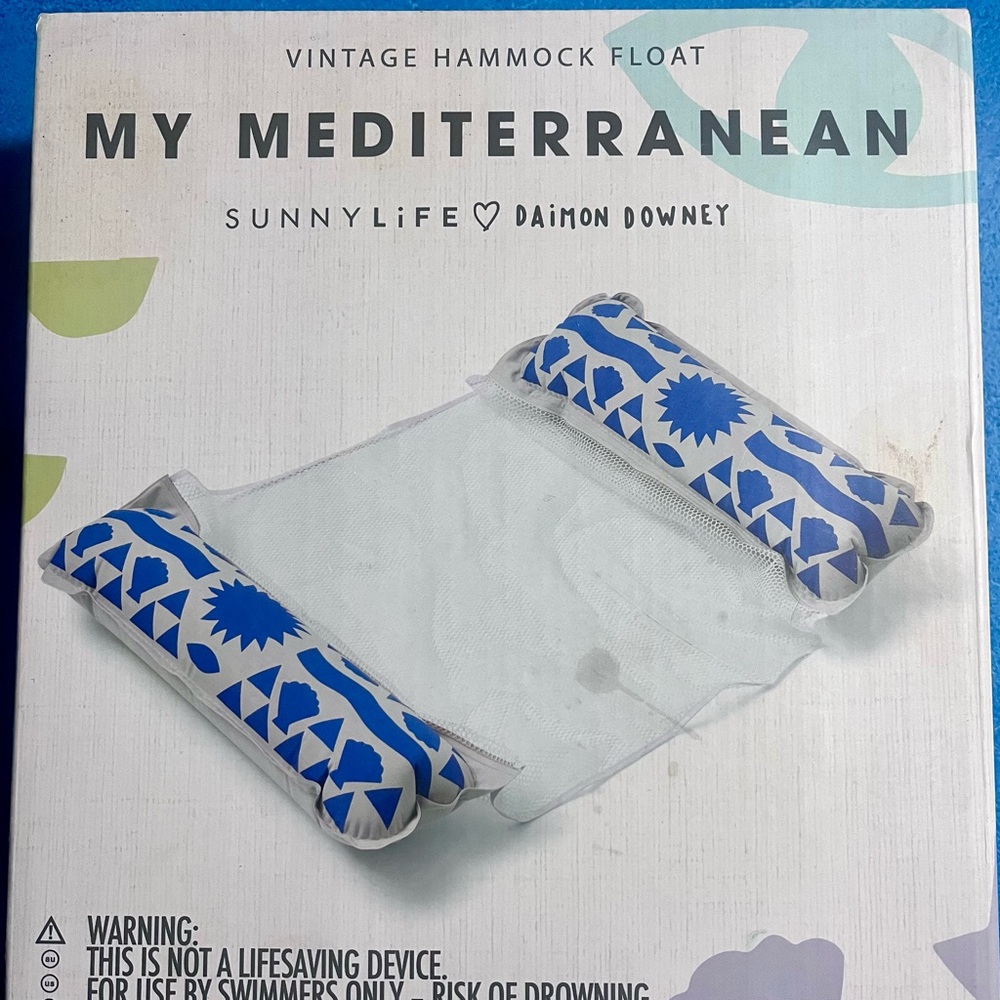 VINTAGE HAMMOCK FLOAT MY MEDITERRANEAN; NIB